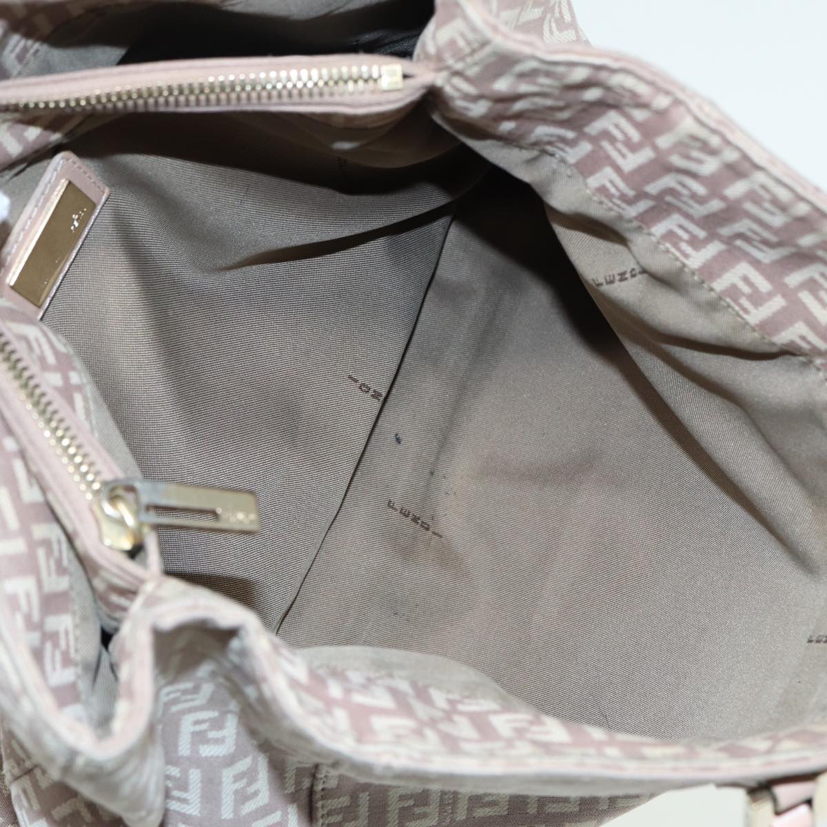 FENDI Zucchino Canvas Hand Bag Pinkhk1386