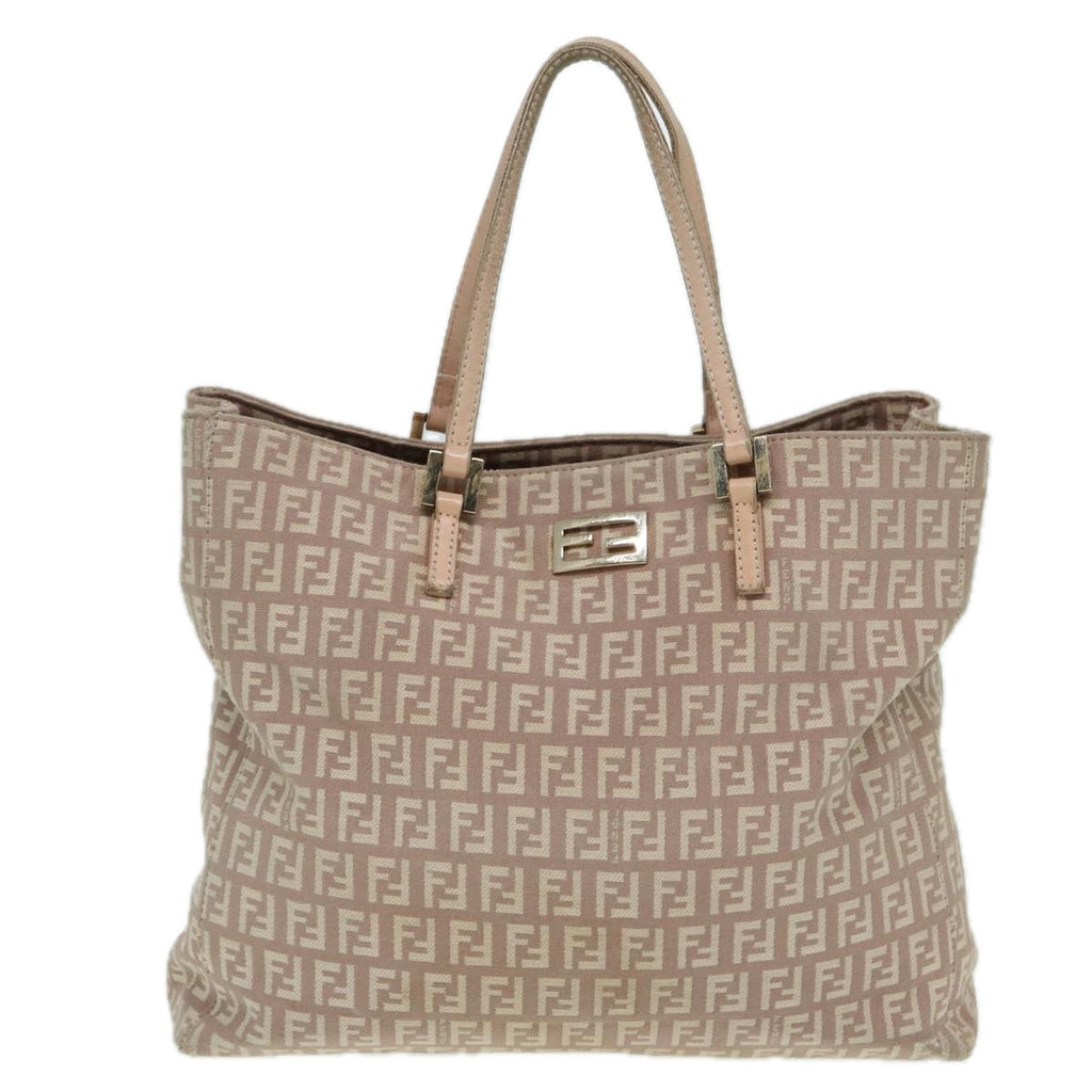 FENDI Zucchino Canvas Hand Bag Pinkhk1386
