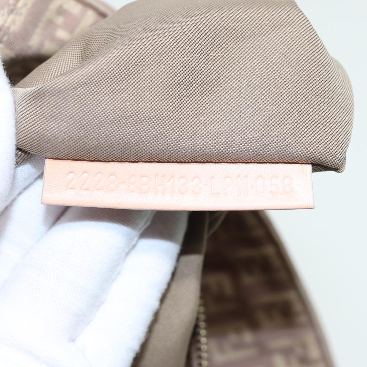 FENDI Zucchino Canvas Hand Bag Pinkhk1386