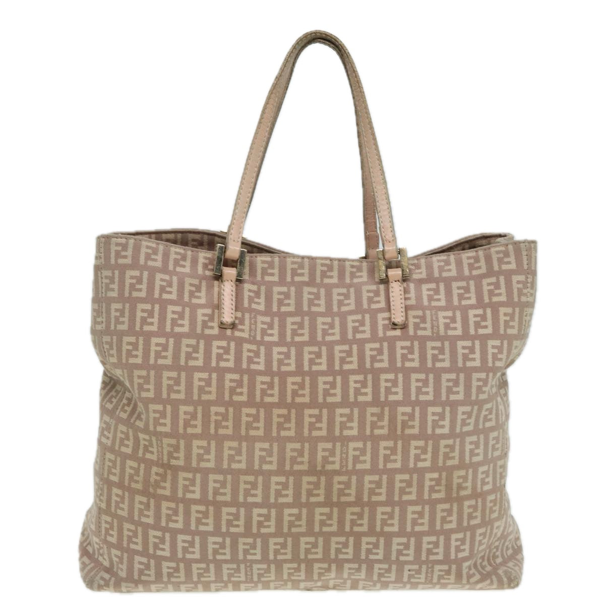 FENDI Zucchino Canvas Hand Bag Pinkhk1386