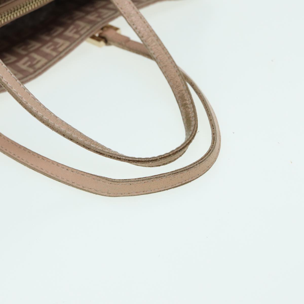 FENDI Zucchino Canvas Hand Bag Pinkhk1386