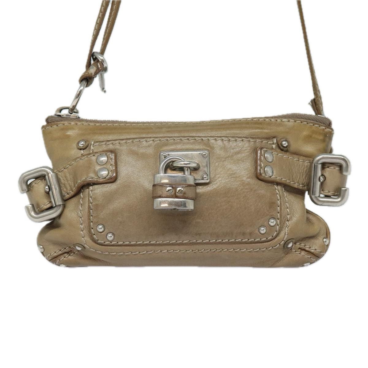 Chloe Shoulder Bag Leather Brown hk1411