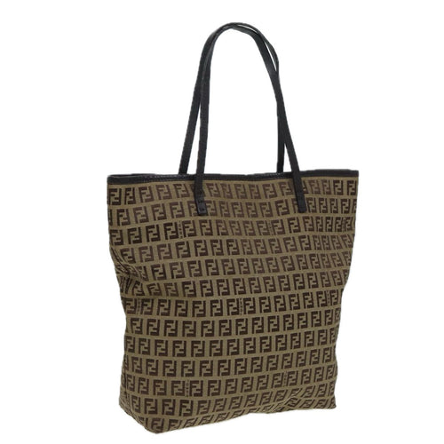 FENDI Zucchino Canvas Tote Bag Beigehk1424