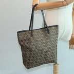 FENDI Zucchino Canvas Tote Bag Beigehk1424