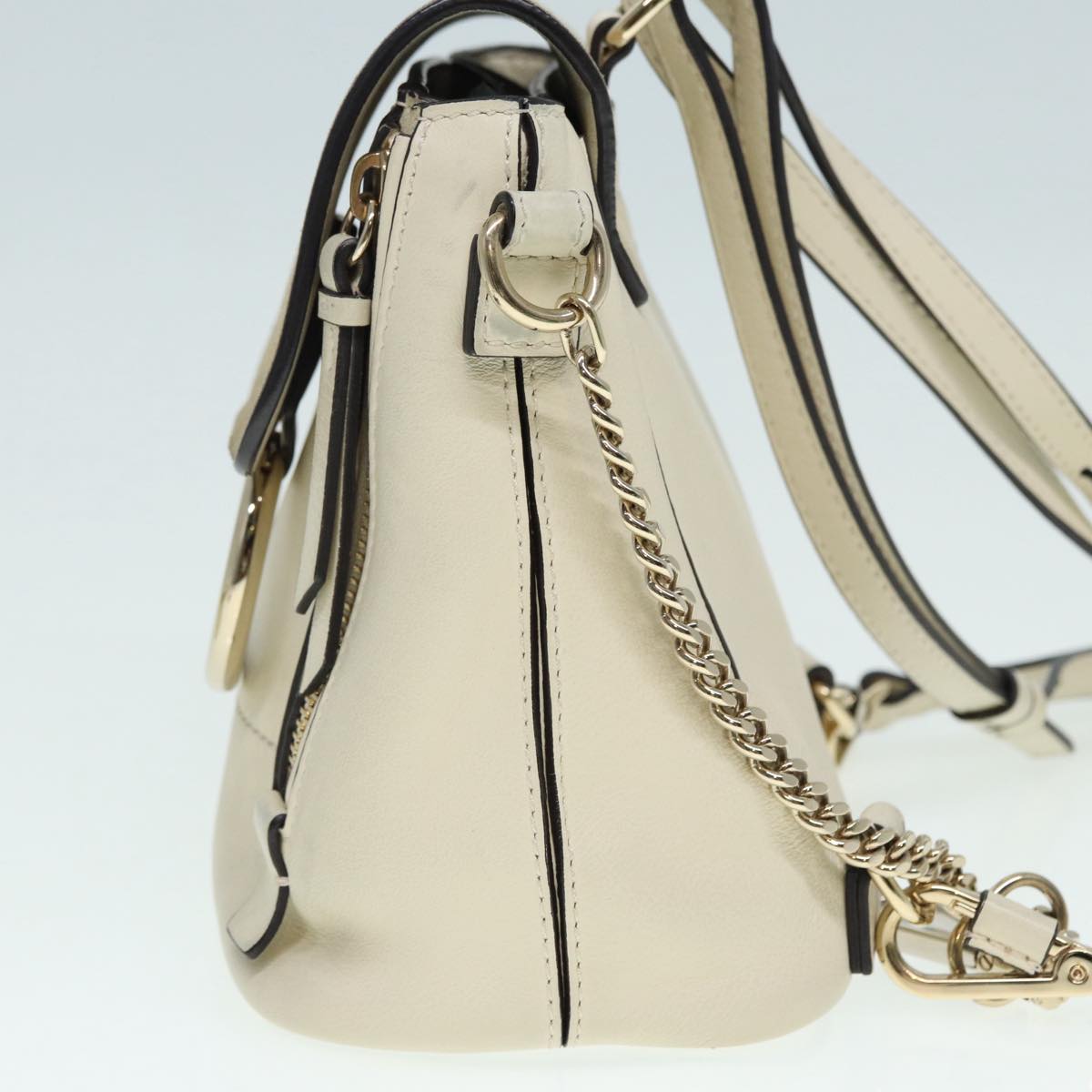 Chloe Fay Backpack Suede Beige Gold hk1579