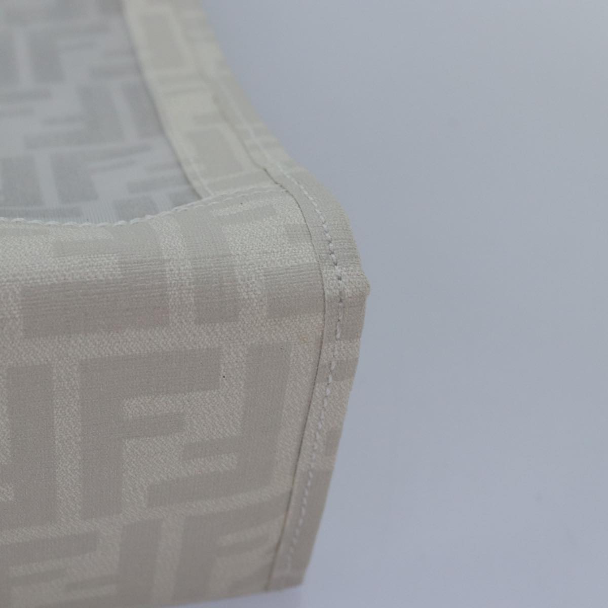 FENDI Tote Bag Nylon White Silverhk1586