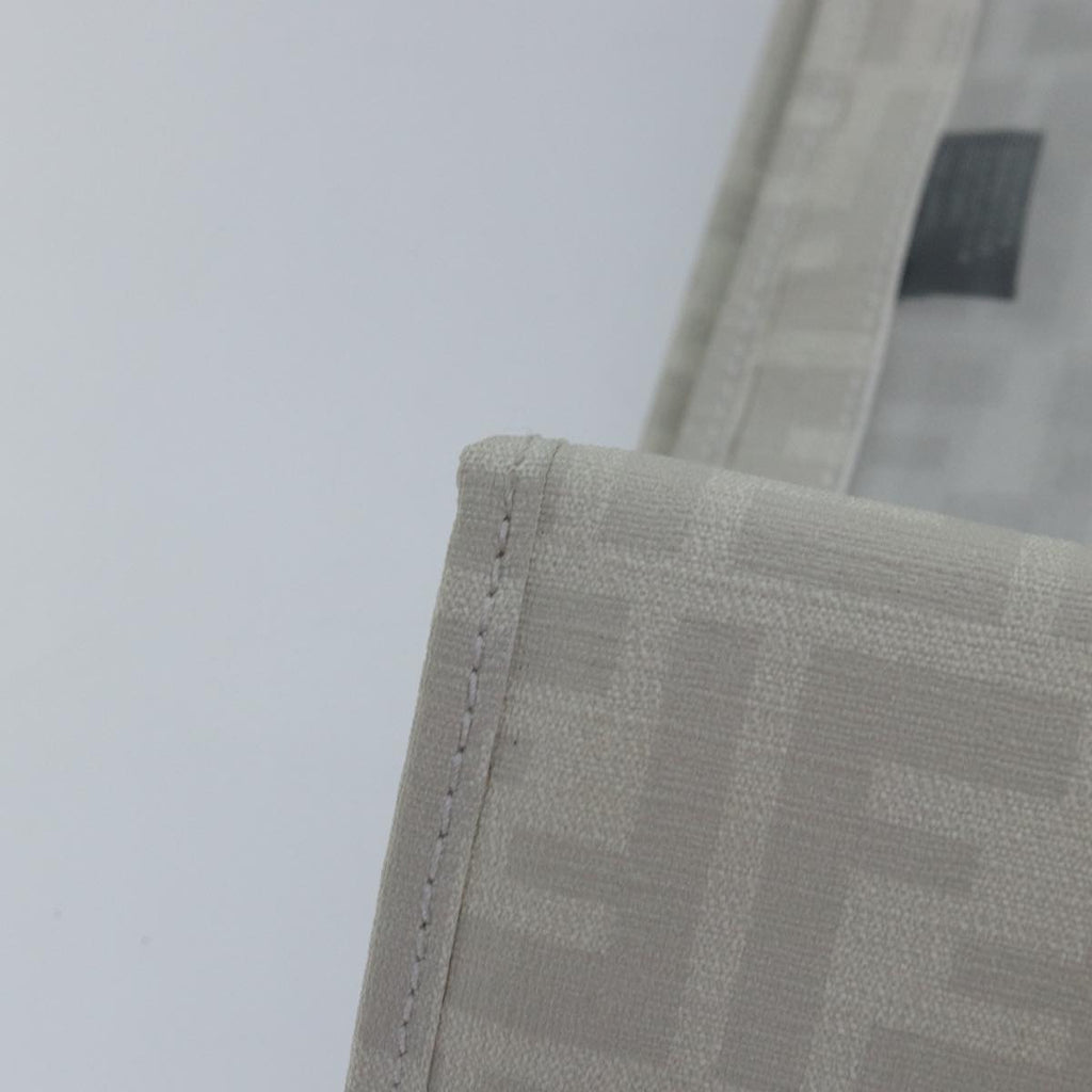 FENDI Tote Bag Nylon White Silverhk1586