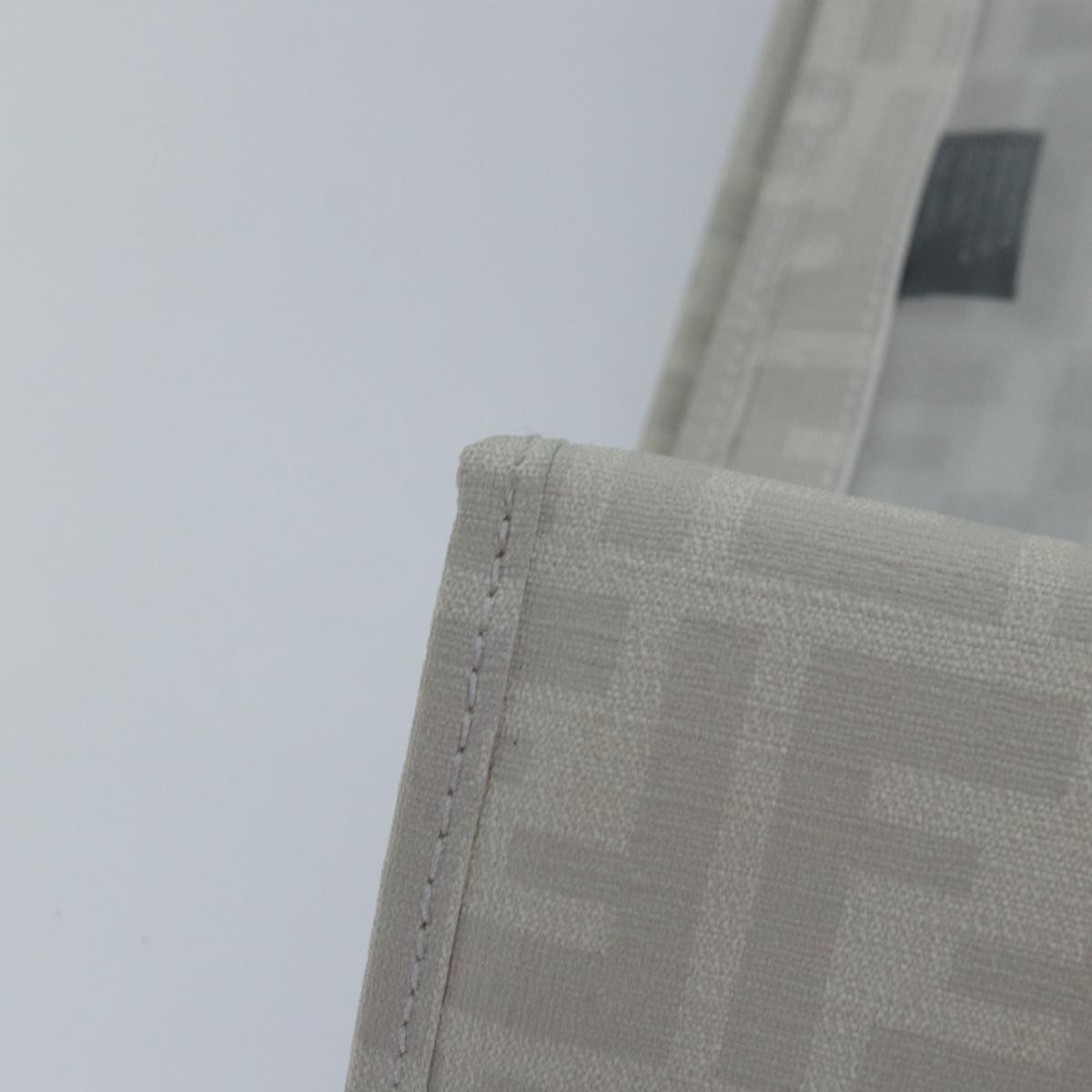 FENDI Tote Bag Nylon White Silverhk1586