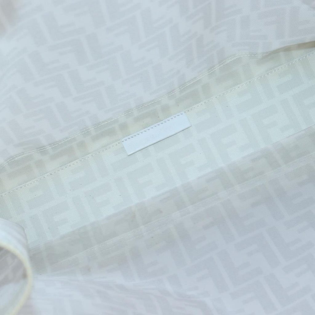 FENDI Tote Bag Nylon White Silverhk1586