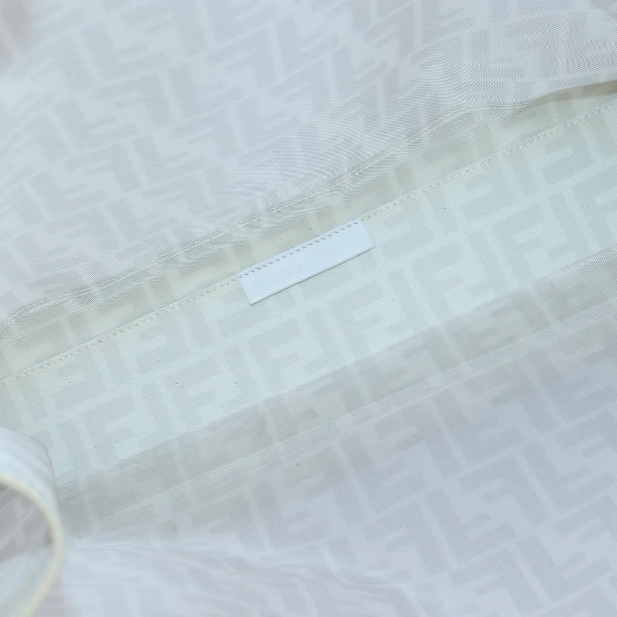 FENDI Tote Bag Nylon White Silverhk1586