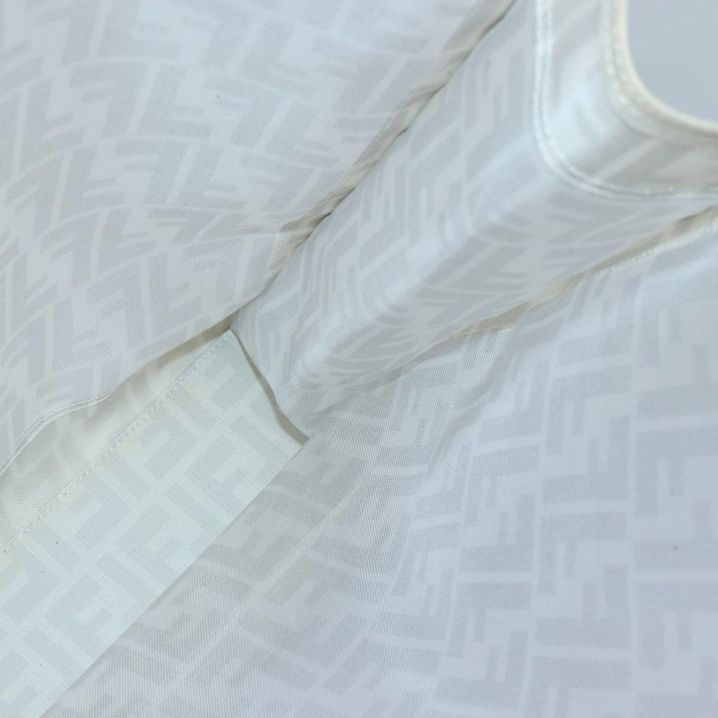 FENDI Tote Bag Nylon White Silverhk1586