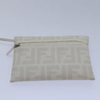 FENDI Tote Bag Nylon White Silverhk1586