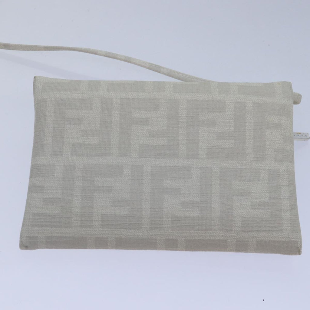FENDI Tote Bag Nylon White Silverhk1586