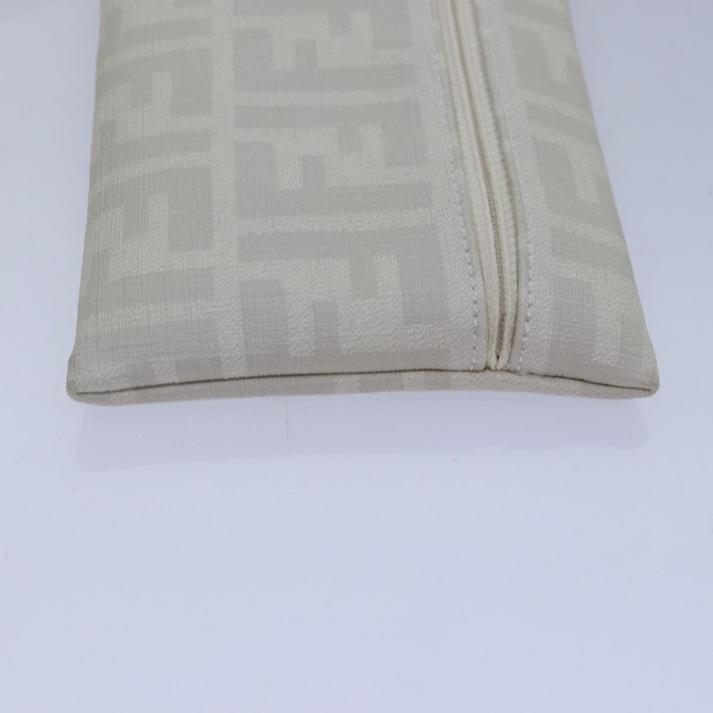FENDI Tote Bag Nylon White Silverhk1586