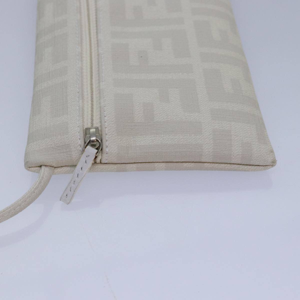 FENDI Tote Bag Nylon White Silverhk1586
