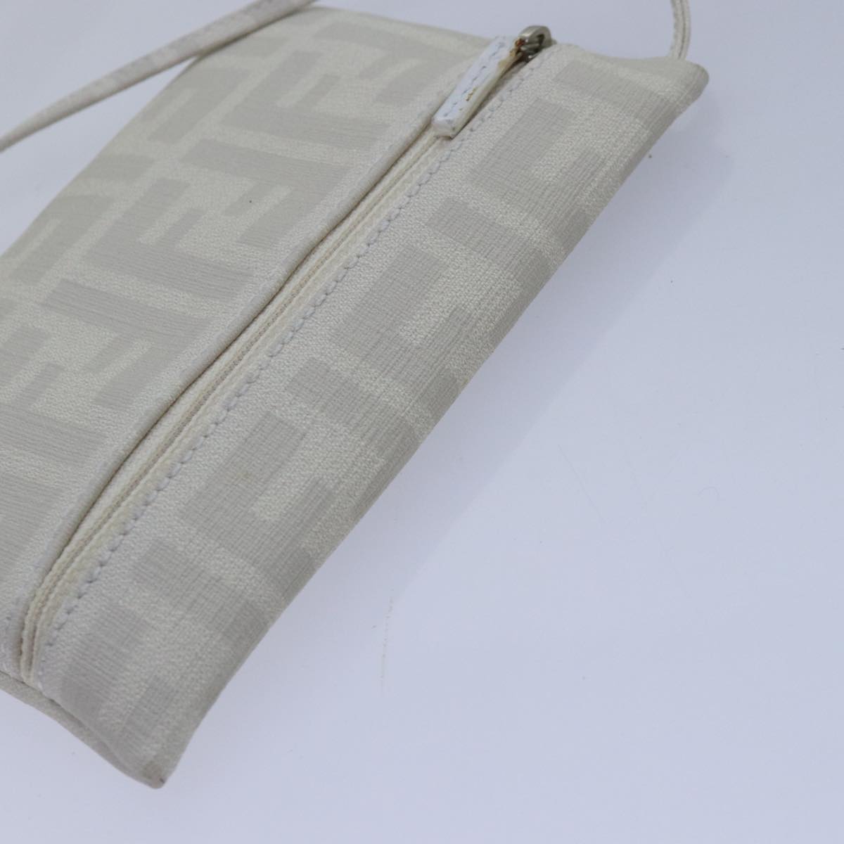 FENDI Tote Bag Nylon White Silverhk1586