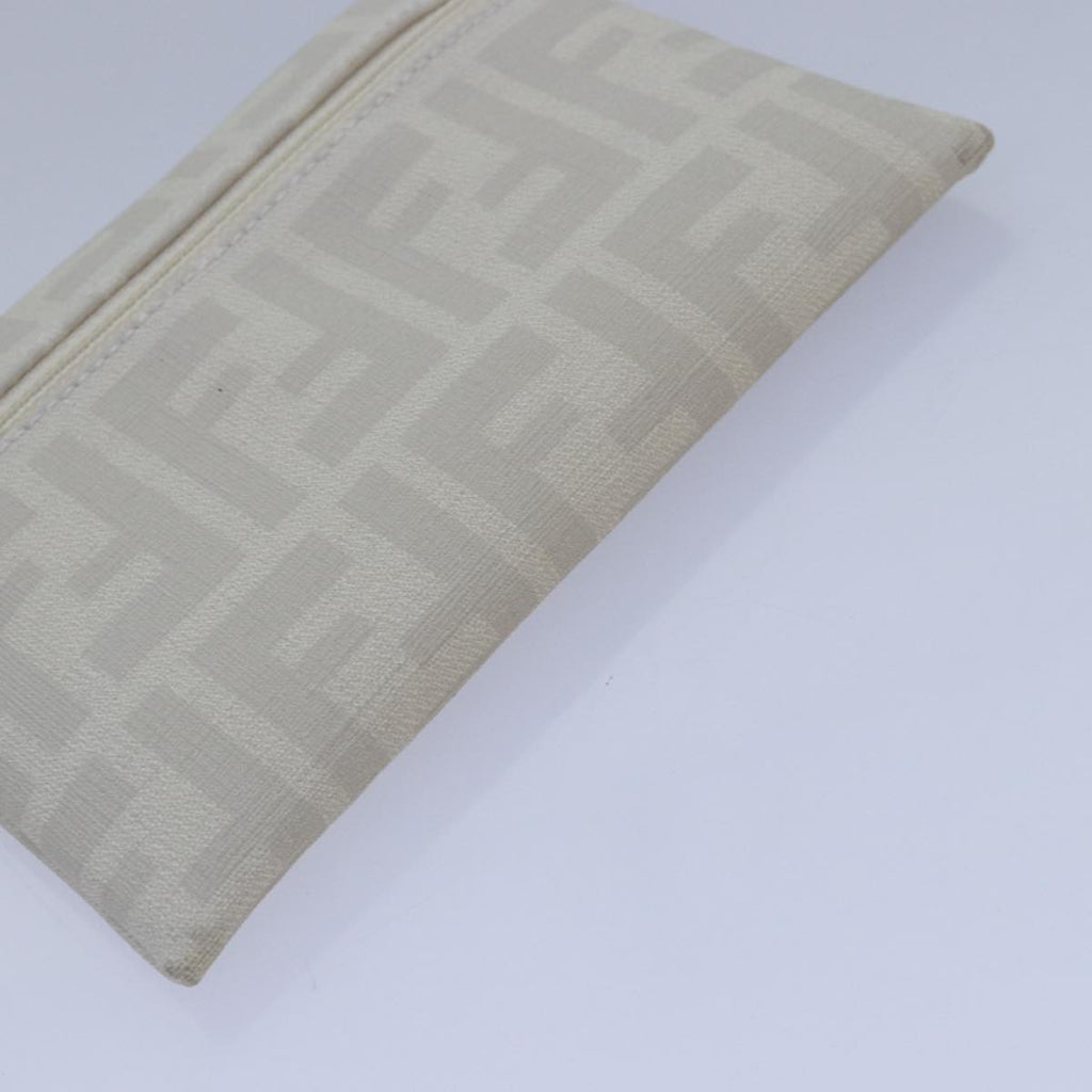 FENDI Tote Bag Nylon White Silverhk1586