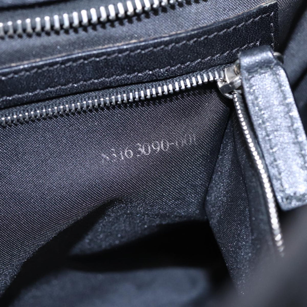 FENDI Zucca Canvas Hand Bag Black Silverhk1588