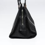 FENDI Zucca Canvas Hand Bag Black Silverhk1588