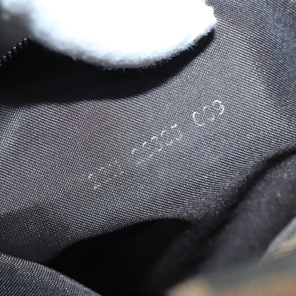 FENDI Zucca Canvas Mamma Baguette Shoulder Bag Brown Black Silverhk1612