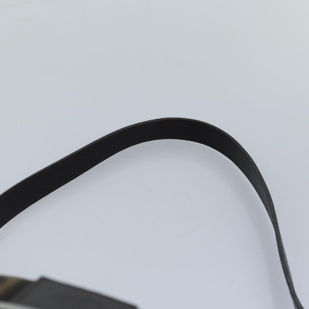 FENDI Zucca Canvas Mamma Baguette Shoulder Bag Brown Black Silverhk1612