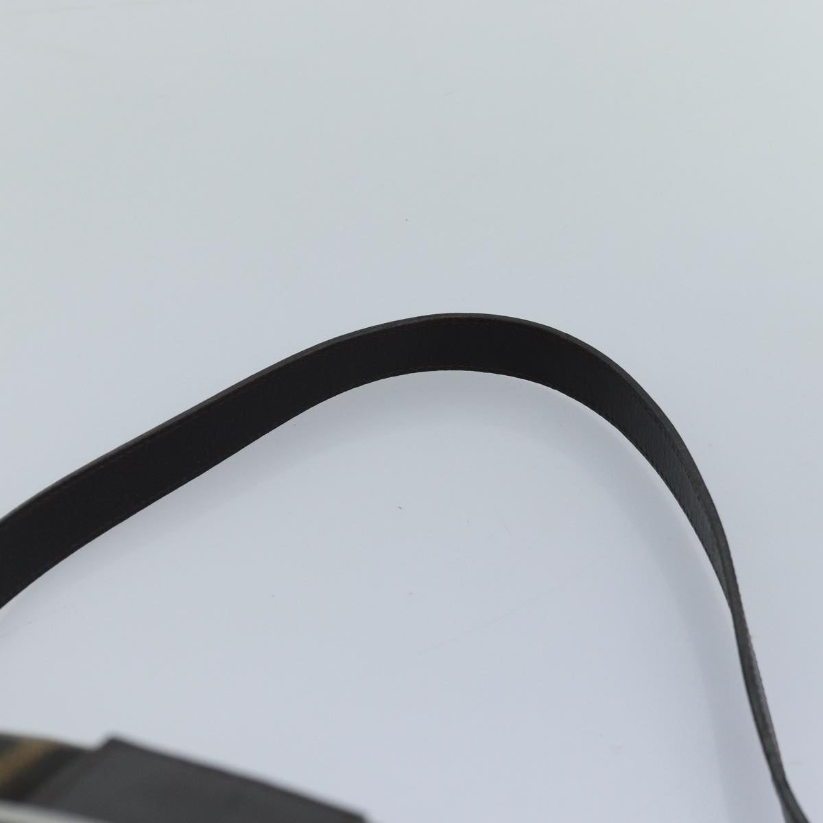 FENDI Zucca Canvas Mamma Baguette Shoulder Bag Brown Black Silverhk1612