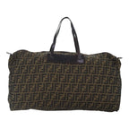 FENDI Zucca Canvas Boston Bag Brownhk1658