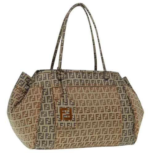 FENDI Zucchino Tote Bag Nylon Beige 8BN174hk1659
