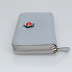 FENDI Wallet Leather Light Blue Silverhk1811