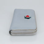 FENDI Wallet Leather Light Blue Silverhk1811