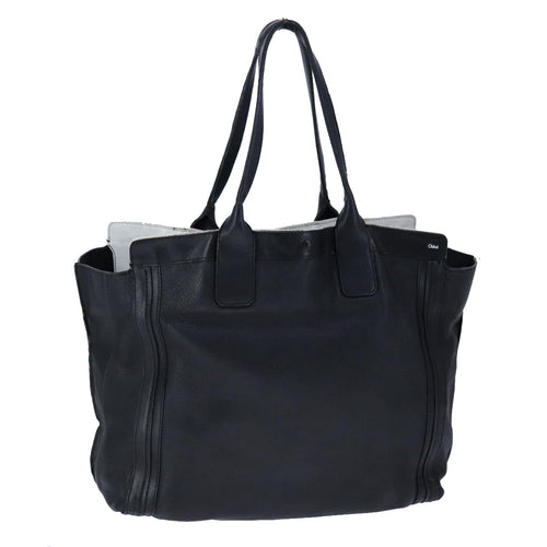 Chloe Alison Tote Bag Leather Gold Black hk1874