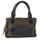 Chloe Harley Shoulder Bag Canvas Brown hk1877