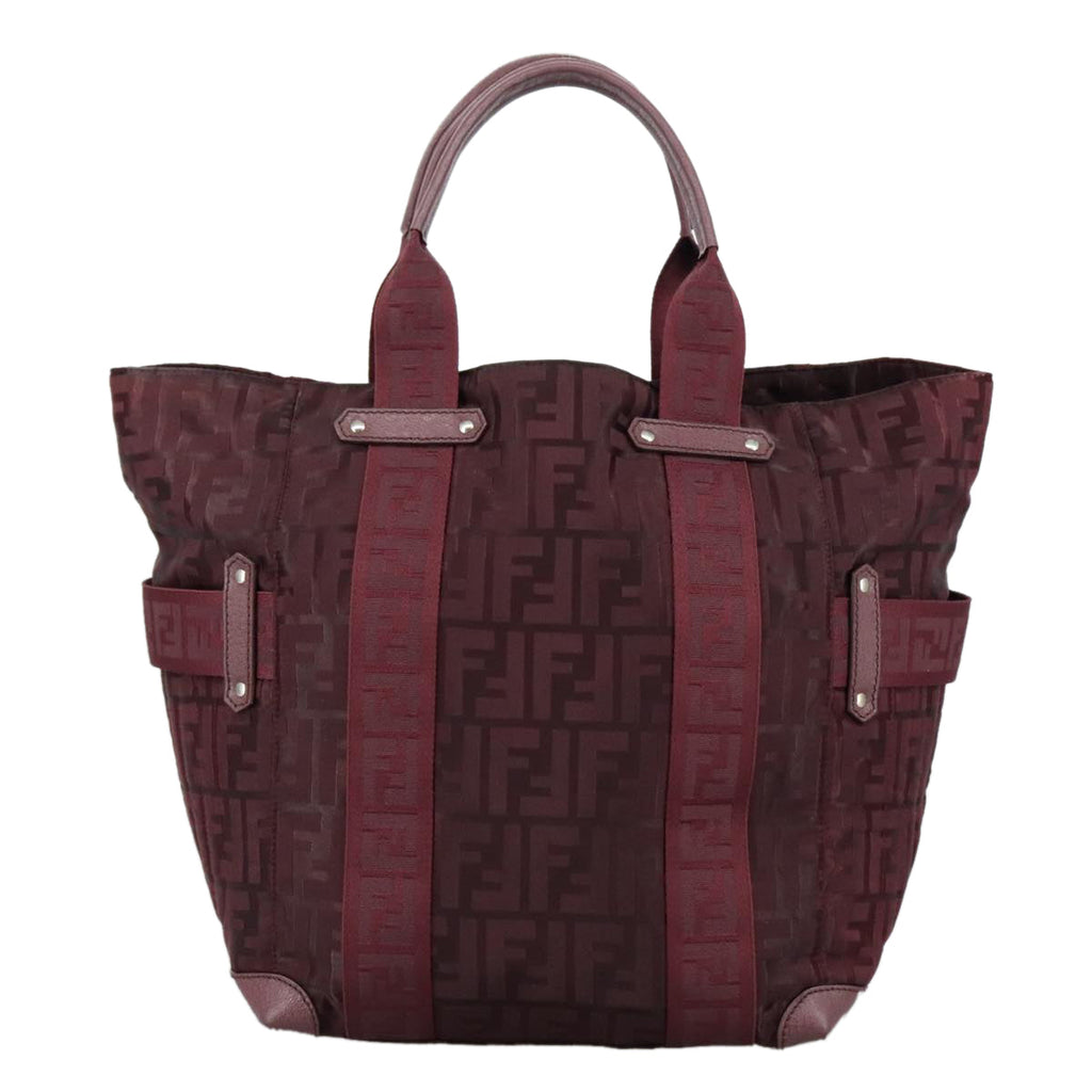 FENDI Zucca Canvas Tote Bag Redhk1926