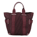 FENDI Zucca Canvas Tote Bag Redhk1926