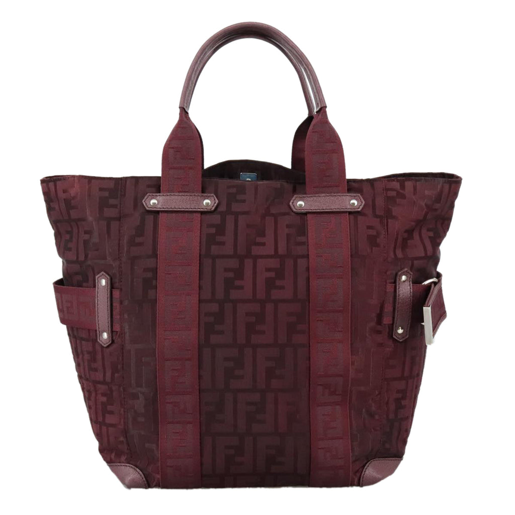 FENDI Zucca Canvas Tote Bag Redhk1926