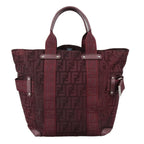 FENDI Zucca Canvas Tote Bag Redhk1926