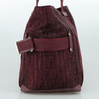 FENDI Zucca Canvas Tote Bag Redhk1926