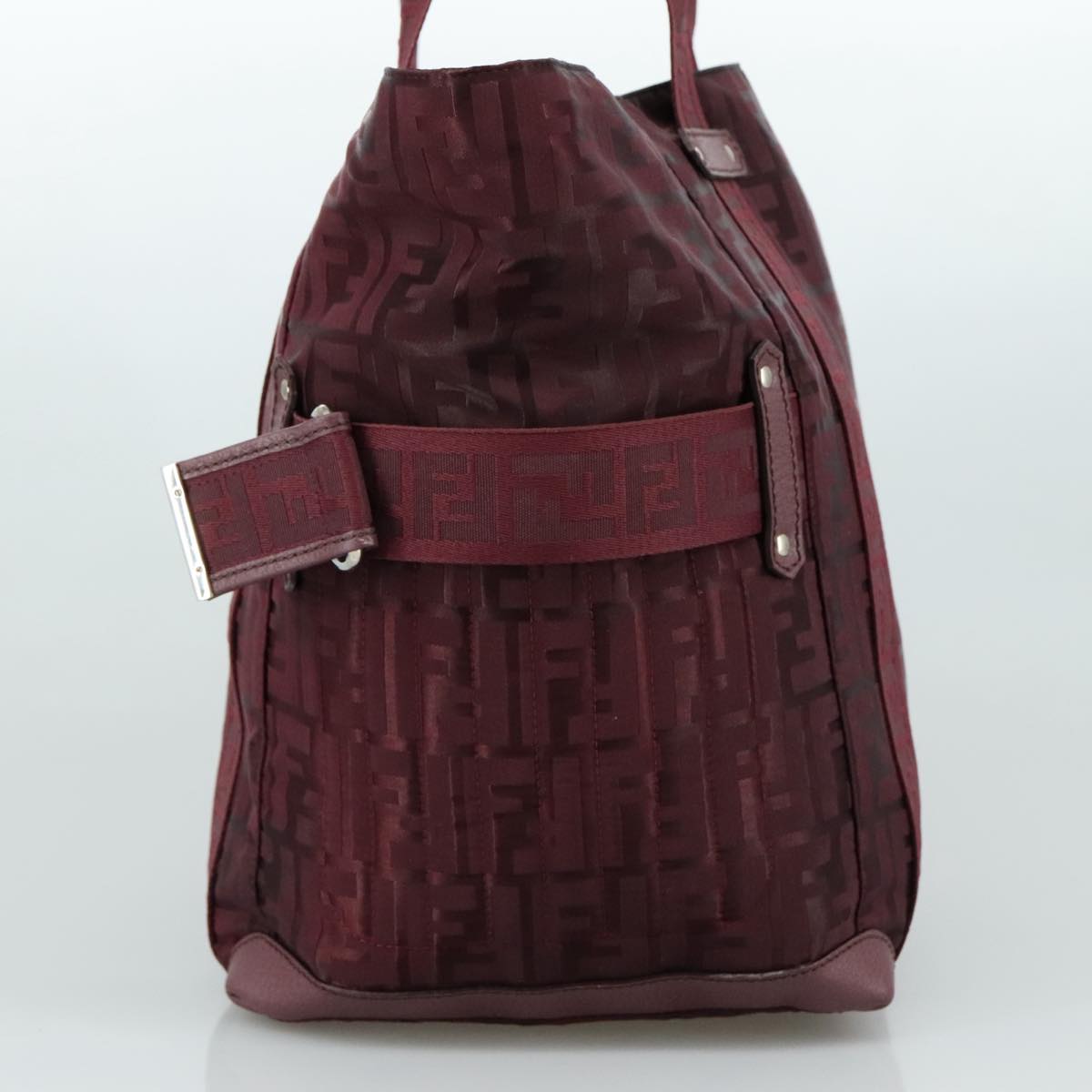 FENDI Zucca Canvas Tote Bag Redhk1926