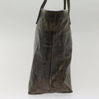 FENDI Zucca Canvas Tote Bag Coated Canvas Brown Black  hk766