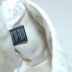 FENDI Zucchino Canvas Mamma Baguette Shoulder Bag Silverhk852
