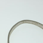FENDI Zucchino Canvas Mamma Baguette Shoulder Bag Silverhk852