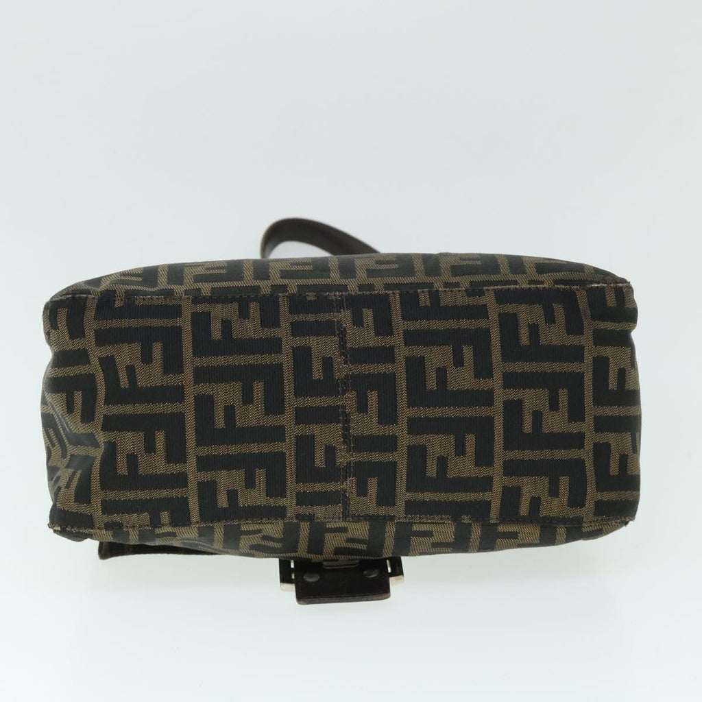 FENDI Zucca Canvas Mamma Baguette Shoulder Bag Brownhk856