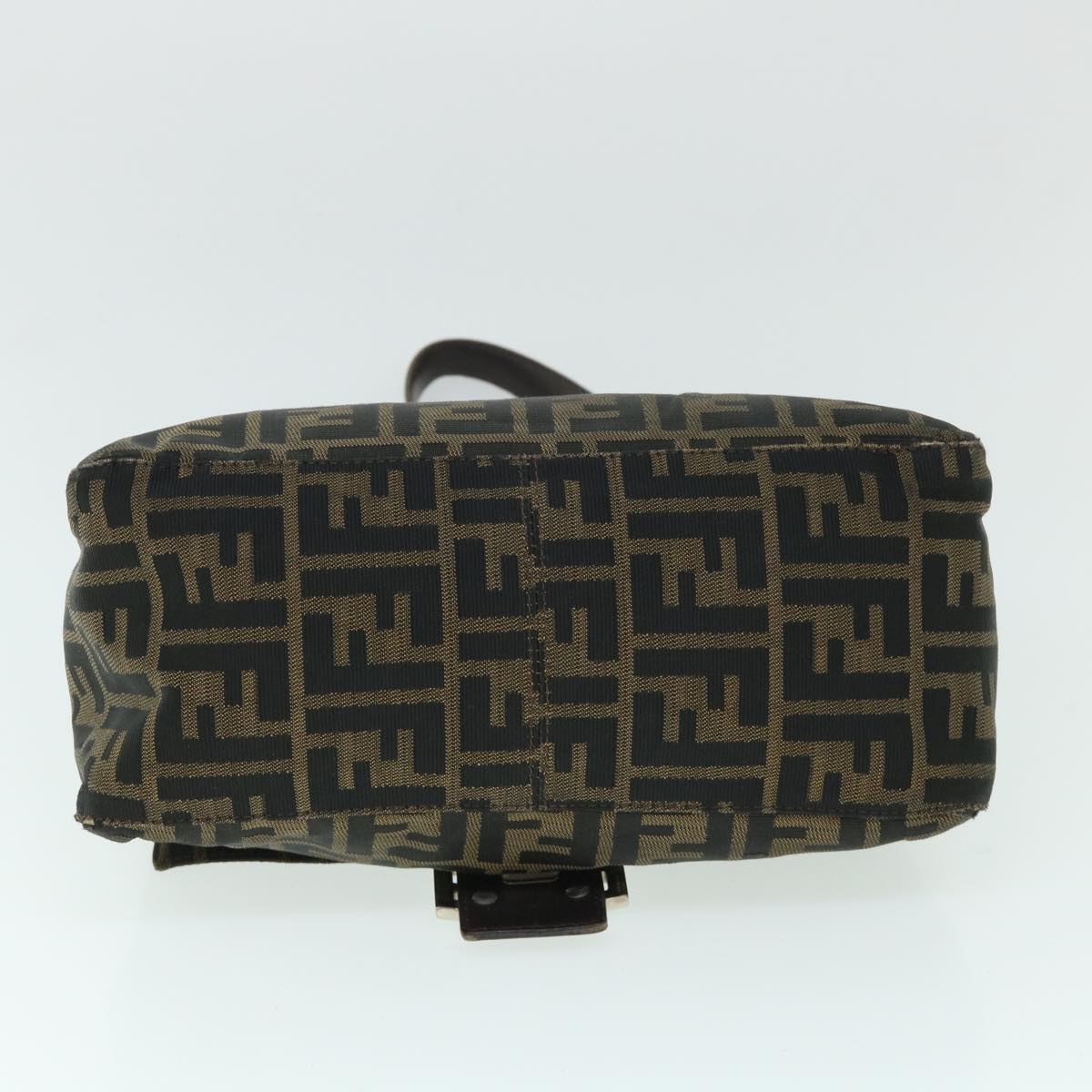 FENDI Zucca Canvas Mamma Baguette Shoulder Bag Brownhk856