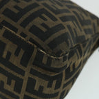 FENDI Zucca Canvas Mamma Baguette Shoulder Bag Brownhk856