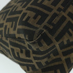 FENDI Zucca Canvas Mamma Baguette Shoulder Bag Brownhk856
