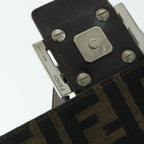 FENDI Zucca Canvas Mamma Baguette Shoulder Bag Brownhk856