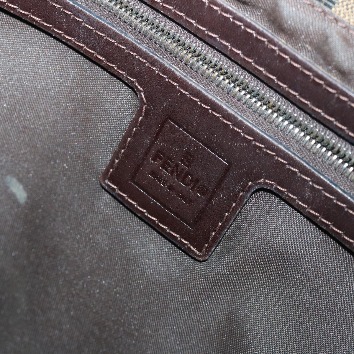 FENDI Zucca Canvas Mamma Baguette Shoulder Bag Brownhk856