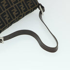 FENDI Zucca Canvas Mamma Baguette Shoulder Bag Brownhk856