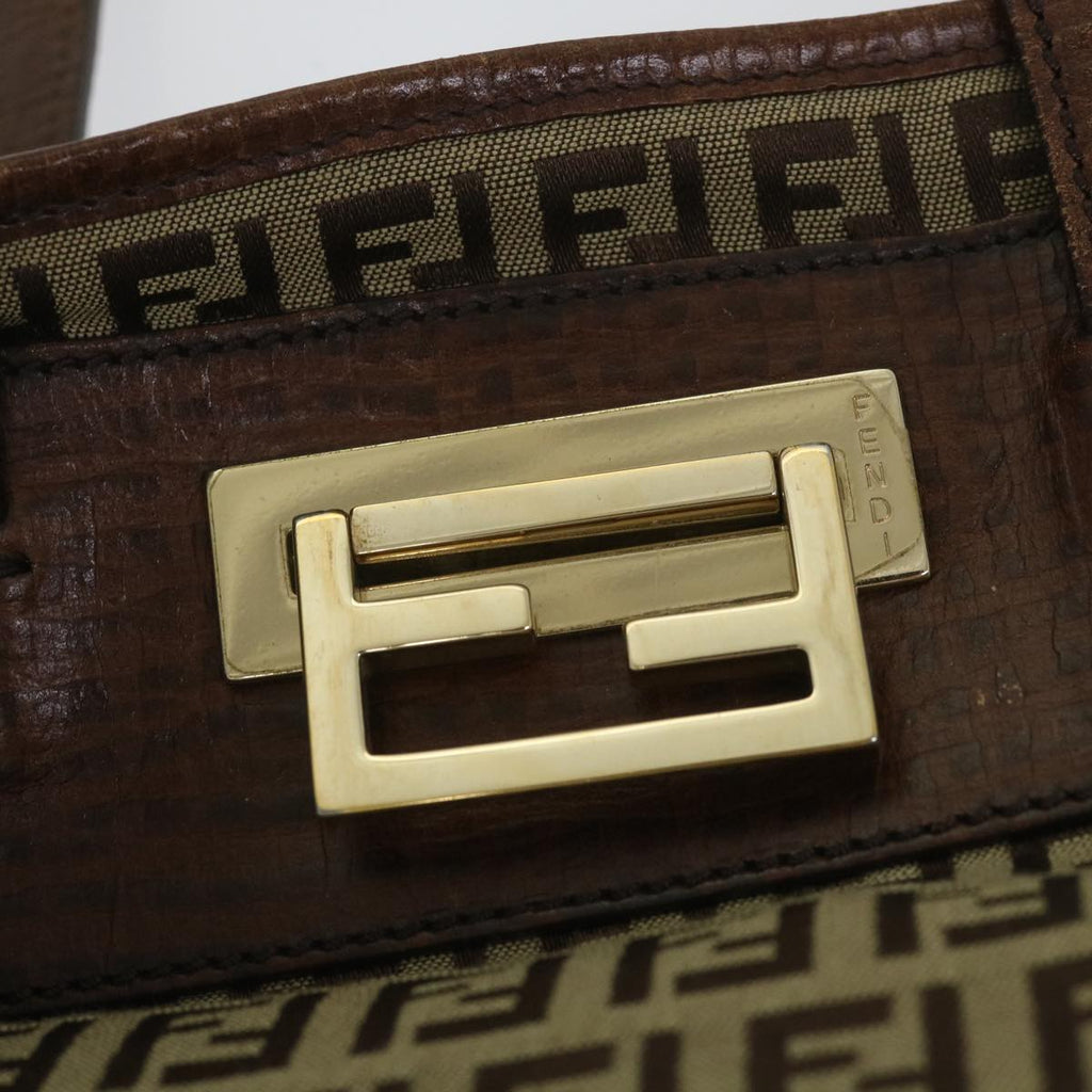 FENDI Zucchino Canvas Tote Bag Beigehk887
