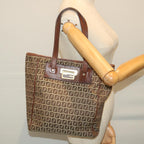FENDI Zucchino Canvas Tote Bag Beigehk887